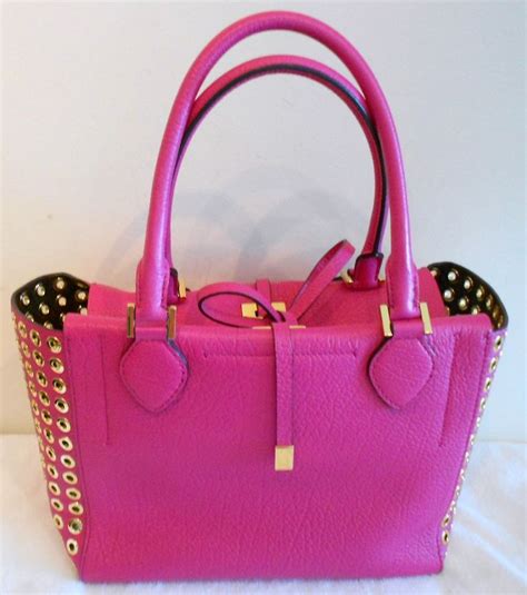 deep fuschia michael kors bags|Michael Kors Collection Fuschia Leather Grommet and Gold .